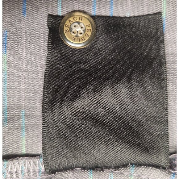 Men's Gray Pebble Beach Dry Luke Short Sleeve XXL Polo Golf Shirt - Picture 6 of 6